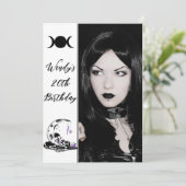 きのこクリスタルムーンガーデン誕生日パーティー写真 招待状 (スタンド正面)