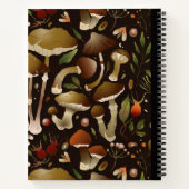 きのこグラフ紙スパイラル組成物 ノートブック (裏面)