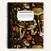 きのこグラフ紙スパイラル組成物 ノートブック (正面)