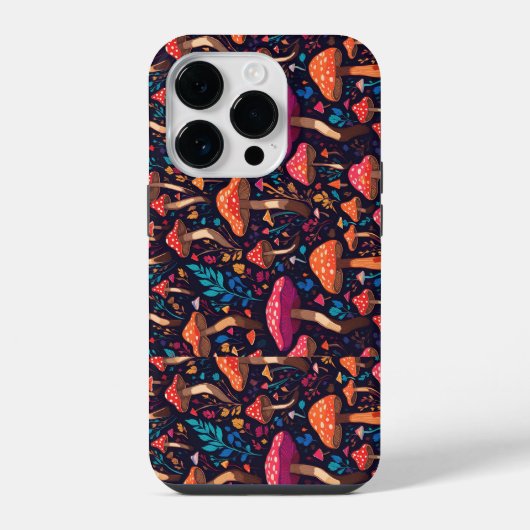 きのこサイケデリック iPhoneケース (裏面)