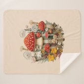 きのこシェルパ毛布 シェルパブランケット (正面(横))