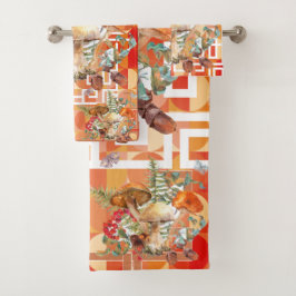 きのこタオルの採餌 バスタオルセット