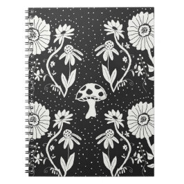 きのこトリップ（幻覚体験）のような手帳 ノートブック