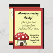 きのこハウスの温暖化発表 案内ポストカード (正面/裏面)