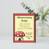 きのこハウスの温暖化発表 案内ポストカード (スタンド正面)