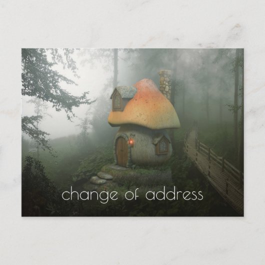 きのこハウスはがきの変更 案内ポストカード (正面)