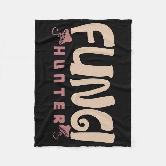 きのこハンターきのこ フリースブランケット (正面)