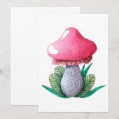 きのこハンター きのこと葉 招待状 (正面/裏面)