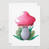 きのこハンター きのこ と 葉 招待状 (正面/裏面)