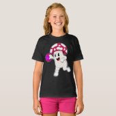 きのこハンドボール選手ハンドボール Tシャツ (正面フル)