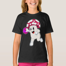 きのこハンドボール選手ハンドボール Tシャツ