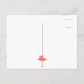 きのこファンタジー フェアリー 星 オレンジ色の焼き色 ポストカード (裏面)