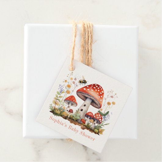 きのこフローラ蜂ミミズ赤ちゃんシャワー フェイバータグ (インサイチュ)