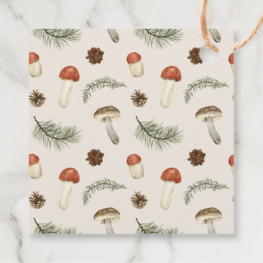 きのこフローラ蜂ミミズ赤ちゃんシャワー フェイバータグ (裏面)