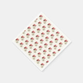 きのこベイビーシャワー スタンダードカクテルナプキン (角)