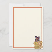 きのこベビーシャワー招待状 招待状 (裏面)