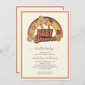 きのこベビーシャワー招待状 招待状 (正面/裏面)