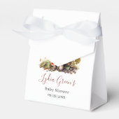 きのこベビーシャワー招待状、秋の男女兼用 フェイバーボックス (正面サイド)