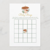 きのこベビービンゴベビーシャワーゲーム エンクロージャーカード (正面)