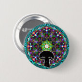 きのこボタンの友人 缶バッジ (正面&裏面)