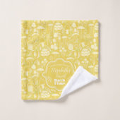 きのこマスタードクリーム バスタオルセット (ウォッシュタオル)