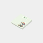 きのこ下のカエル かわいい自然 ポストイット (アングル)