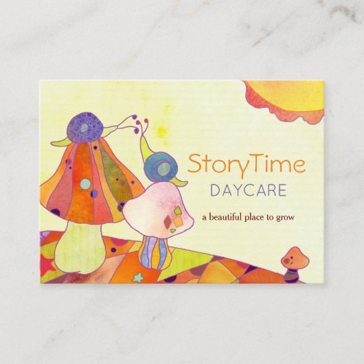 きのこ保育園のカタツムリ 名刺 (正面)