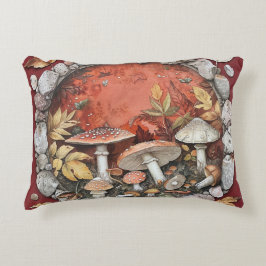 きのこ入りコテージコア枕 アクセントクッション