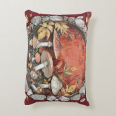 きのこ入りコテージコア枕 アクセントクッション (裏面(縦))