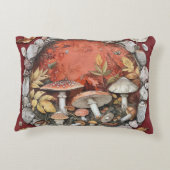 きのこ入りコテージコア枕 アクセントクッション (裏面)