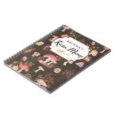 きのこ及び野生の花カスタム類 ノートブック (左側)