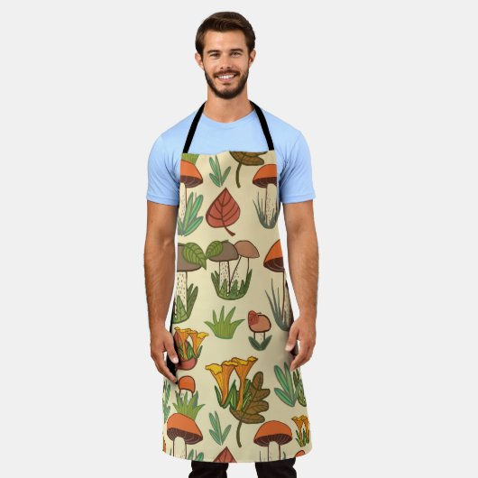 きのこ型。  エプロン (着用した状態)