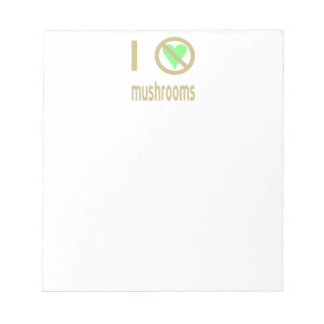 きのこ大嫌い ノートパッド