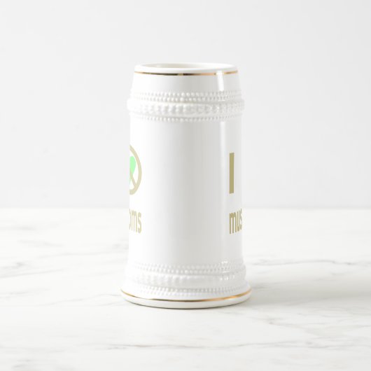 きのこ大嫌い ビールジョッキ (中央)