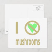 きのこ大嫌い ポストカード (正面/裏面)