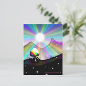 きのこ山ファンタジー葉書 ポストカード (スタンド正面)