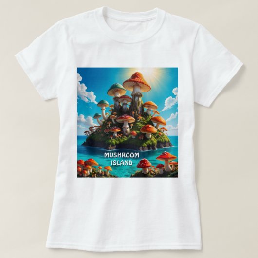 きのこ島Tシャツ Tシャツ (デザイン正面)