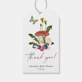 きのこ感謝していの赤ちゃん ギフトタグ