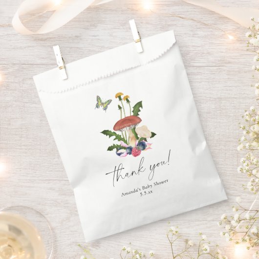 きのこ感謝していの赤ちゃん フェイバーバッグ (クリップ留めされた状態)