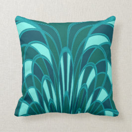 きのこ抽象芸術-アールデコ-海 クッション