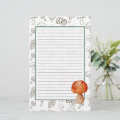 きのこ文房具 便箋 (スタンド正面)