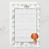 きのこ文房具 便箋 (正面/裏面)