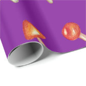 きのこ模様の包装紙 ラッピングペーパー (ロールコーナー)