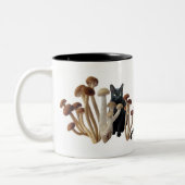 きのこ猫 ツートーンマグカップ (左)