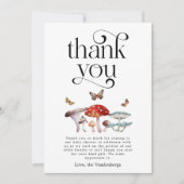 きのこ素朴の赤ちゃんシャワー サンキューカード (正面)