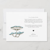 きのこ結婚と蛾 サンキューカード (裏面)