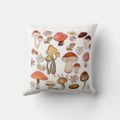 きのこ芯、レトロきのこ、きのこヴィンテージ クッション (裏面)