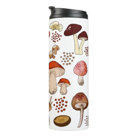きのこ芯、レトロきのこ、きのこヴィンテージ タンブラー (回転右)