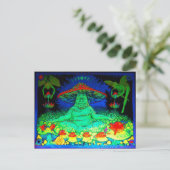 きのこ茶はがき ポストカード (スタンド正面)