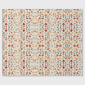 きのこ葉と ラッピングペーパー (フラット)